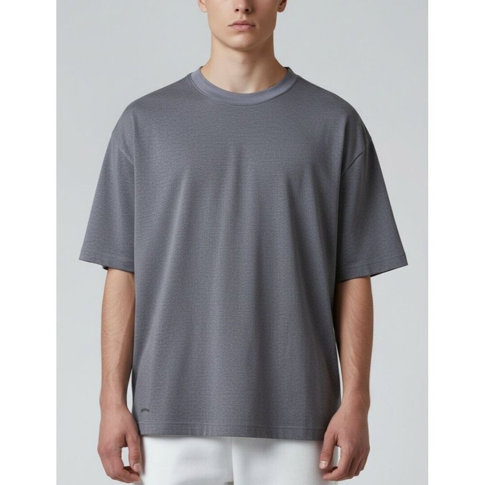Starter Mens Gray Dri-Star Performance T-Shirt Size Large